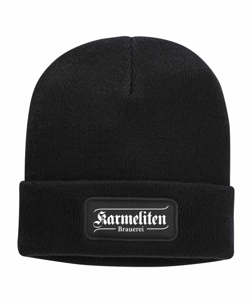 Strickmütze "Beanie" mit Karmeliten Logo