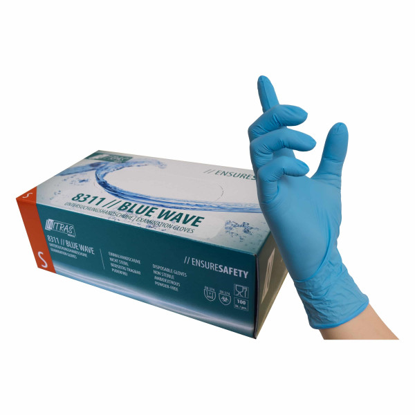 Nitras Medical Nitril Einweghandschuhe BLUE WAVE 100er Box