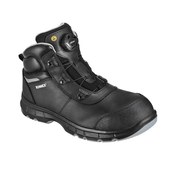 RUNNEX ESD-Sicherheitsstiefel S3S atop FlexStar schwarz/grau