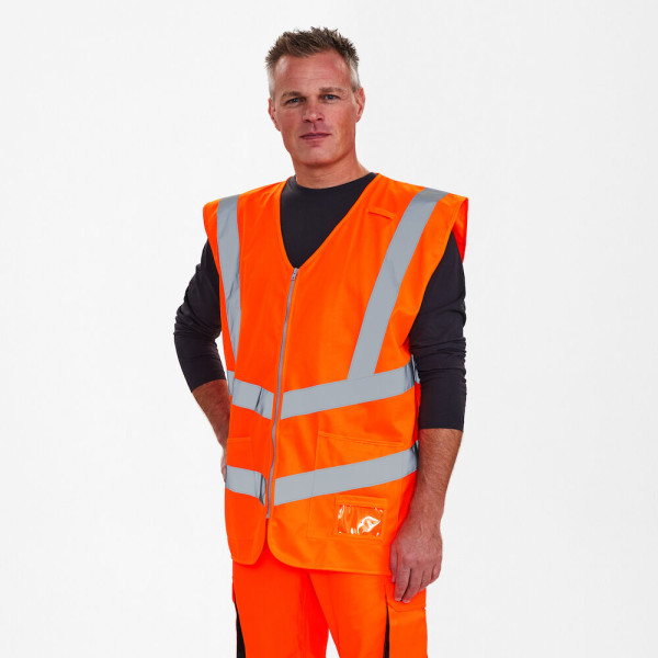 Engel Workwear Warnweste mit Reißverschluss Safety