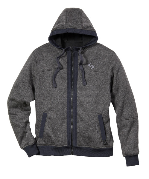 Scheibler Strick-Hoody Professional, blau-meliert/navy