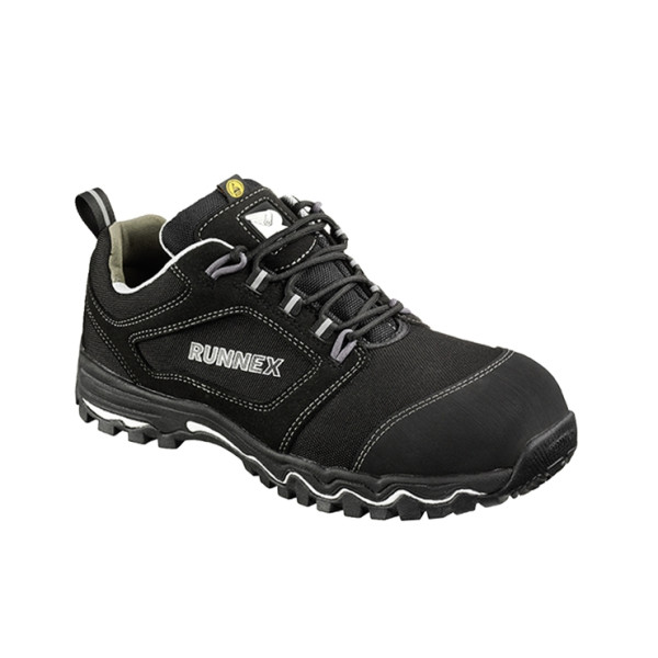 RUNNEX ESD-Sicherheitshalbschuh S3S LightStar schwarz/weiß/grau