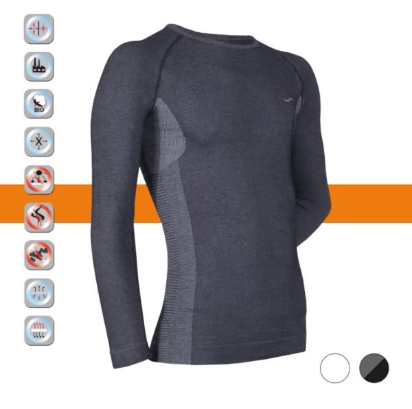 Klimaregulierendes UV Funktions Longsleeve ORANGE-Line - Simloc