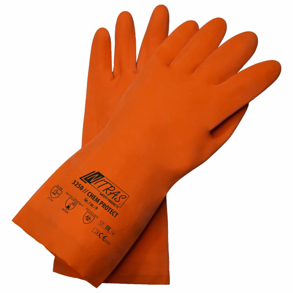 Nitras Safety Chemikalienschutzhandschuh CHEM PROTECT orange