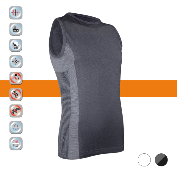 Klimaregulierendes UV Funktions Tanktop ORANGE-Line - Simloc