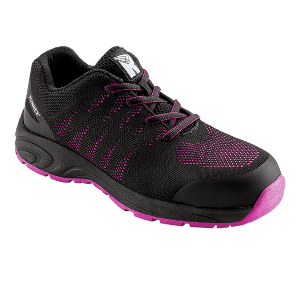 RUNNEX Damen-ESD-Sicherheitshalbschuh S1P GirlStar schwarz/pink