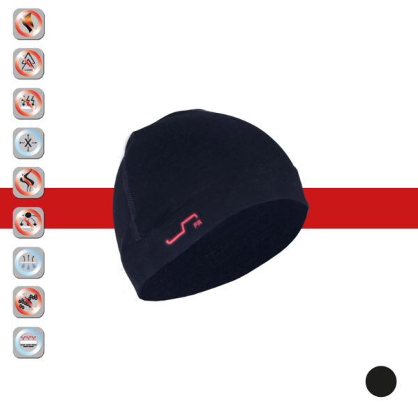 Beanie Mütze mit Flammschutz RED -Line FR - Simloc