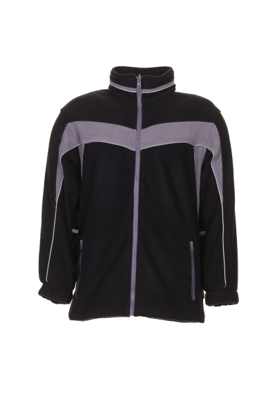 Planam Fleecejacke Plaline schwarz/zink